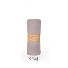 Вафельне простирадло Saheser Cotton Pique 210х230 см Lavin K.Bej