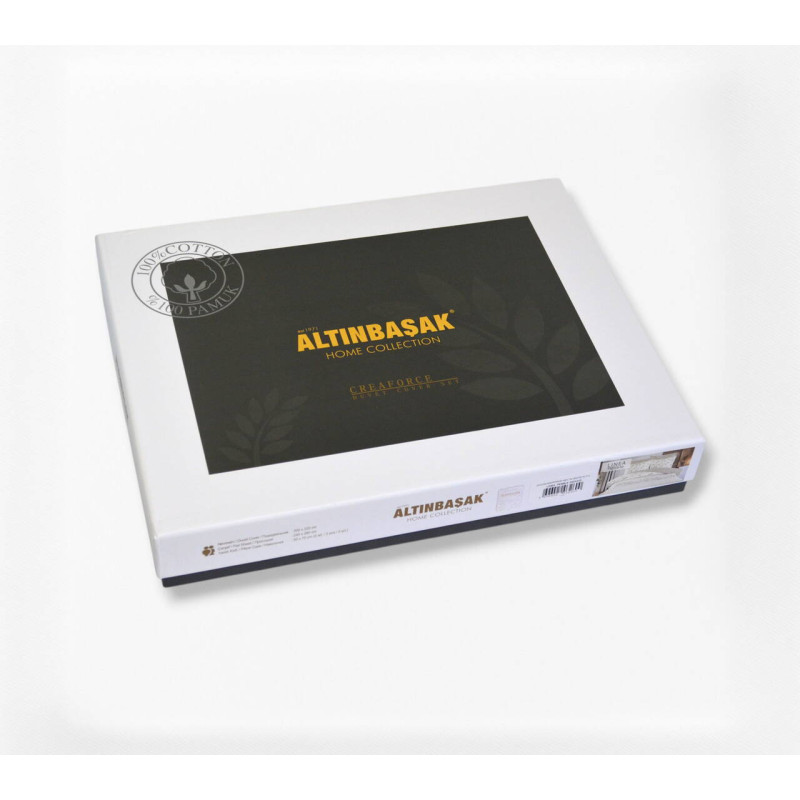 Комплект постільної білизни Altinbasak Ranforse Linea Pebble євро