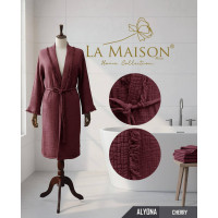 Жіночий мусліновий халат La Maison Alyona кольору фуксія