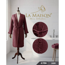 Жіночий мусліновий халат La Maison Alyona кольору фуксія