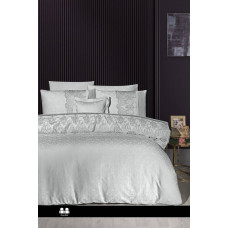 Комплект постільної білизни First Choice Vip Satin Hillary Grey євро