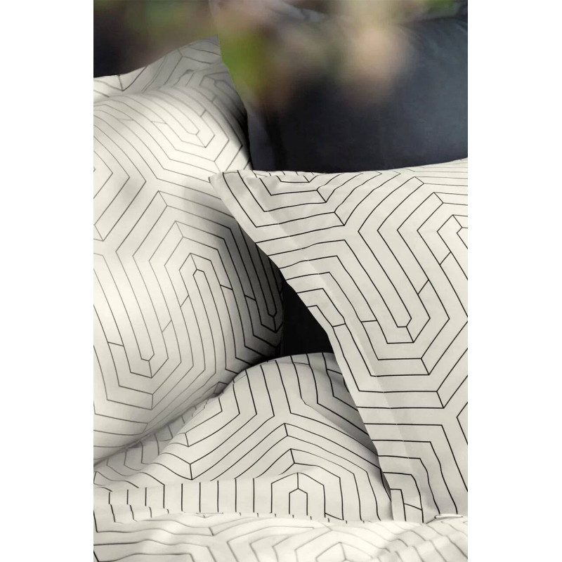 Комплект постільної білизни Issimo Coton Satin Strada White євро
