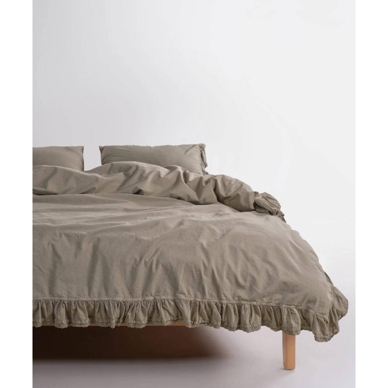 Комплект постільної білизни Limasso Stonewashed євро хакі