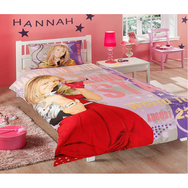 Підлітковий комплект постільної білизни TAC Hannah Montana, ранфорс