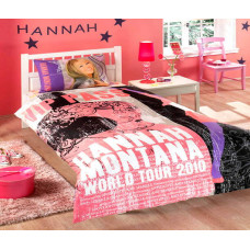 Комплект постільної білизни Tac Hannah Montana з ранфорсу підлітковий