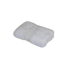 Банний рушник Romeo Soft Earth 70x140 см з мереживом білий