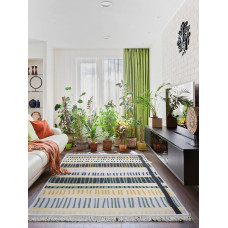 Бавовняний килимок Lotus Home Ago з бахромою 80х150 см