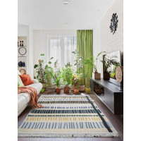 Бавовняний килим Lotus Home Ago з бахромою 120х180 см