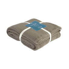 Бавовняне покривало Lotus Home Bellia 200x220 см кольору хакі