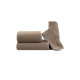 Бавовняний рушник для ніг Lotus Home 50х70 см, бежевий