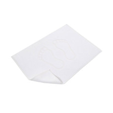 Бавовняний рушник для ніг Lotus Home 50х70 см білий щільний