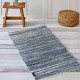 Бавовняний килимок Lotus Home Surrey denim 80х250 см з бахромою