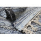 Бавовняний килимок Lotus Home Surrey denim 80х250 см з бахромою