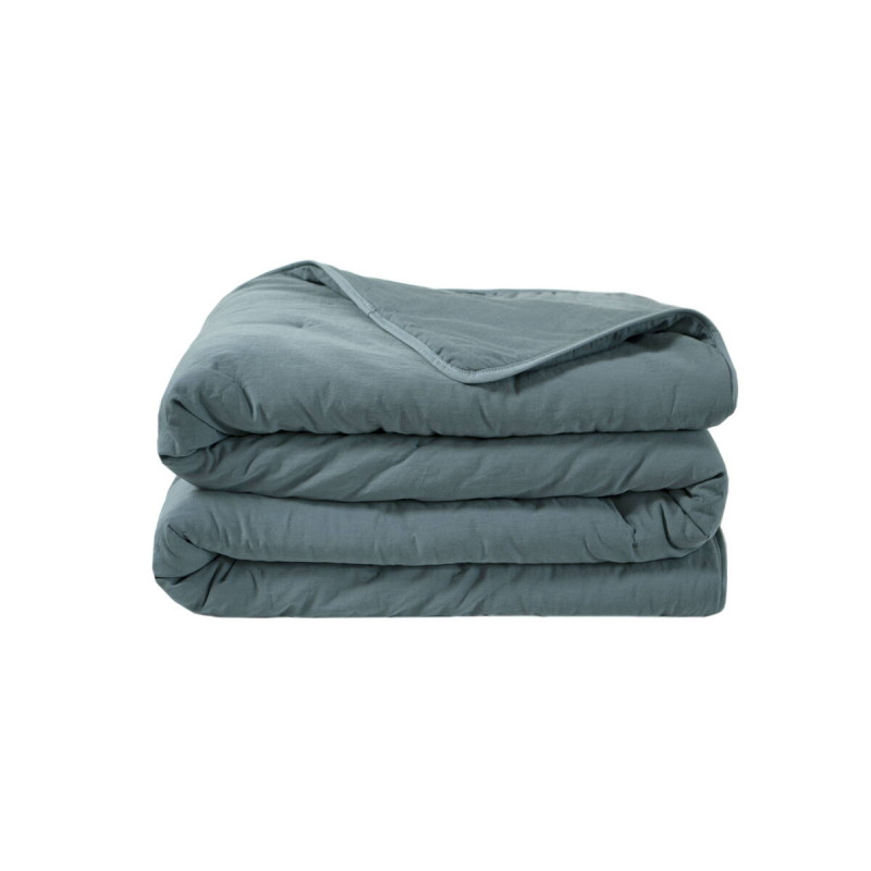 Бавовняне покривало Lotus Home Nikos 245х245 см, синій