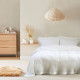 Покривало Lotus Home Rius бавовна-бамбук 180х240 см біле