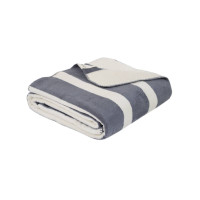Двосторонній бавовняний плед Lotus Home Infinity Stripe 200х220 сірий
