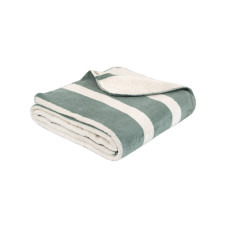 Двосторонній бавовняний плед Lotus Home Infinity Stripe 200х220 см зелений