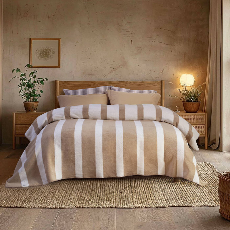 Бавовняний плед Lotus Home Infinity Stripe 200х220 см