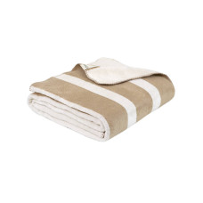 Двосторонній бавовняний плед Lotus Home Infinity Stripe бежевий 200х220