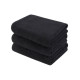 Чорна бавовняна серветка Lotus Home Hotel Basic 30x30 см