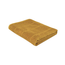 Бавовняний рушник для обличчя Lotus Home Sophie гірчичний 50x90 см