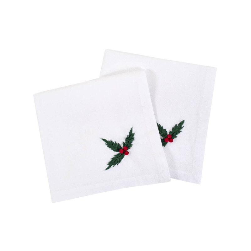 Бавовняні серветки Lotus Home Christmas Berry 48x48 см