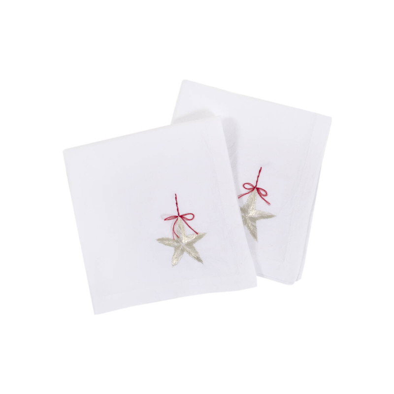 Бавовняні серветки Lotus Home Christmas Star 48х48 см