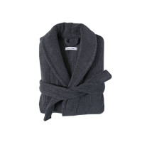 Халат Lotus Home Bold New Microcotton унісекс антрацит XL