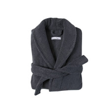 Халат Lotus Home Bold New Microcotton унісекс антрацит XL