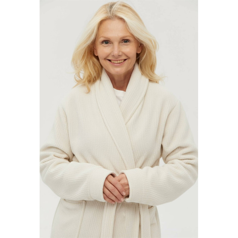 Махровий халат Lotus Home Bold New, білий, розмір XL