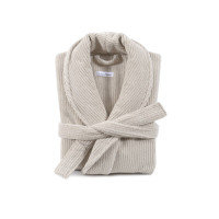 Махровий халат Lotus Home Bold New Microcotton бежевий розмір S