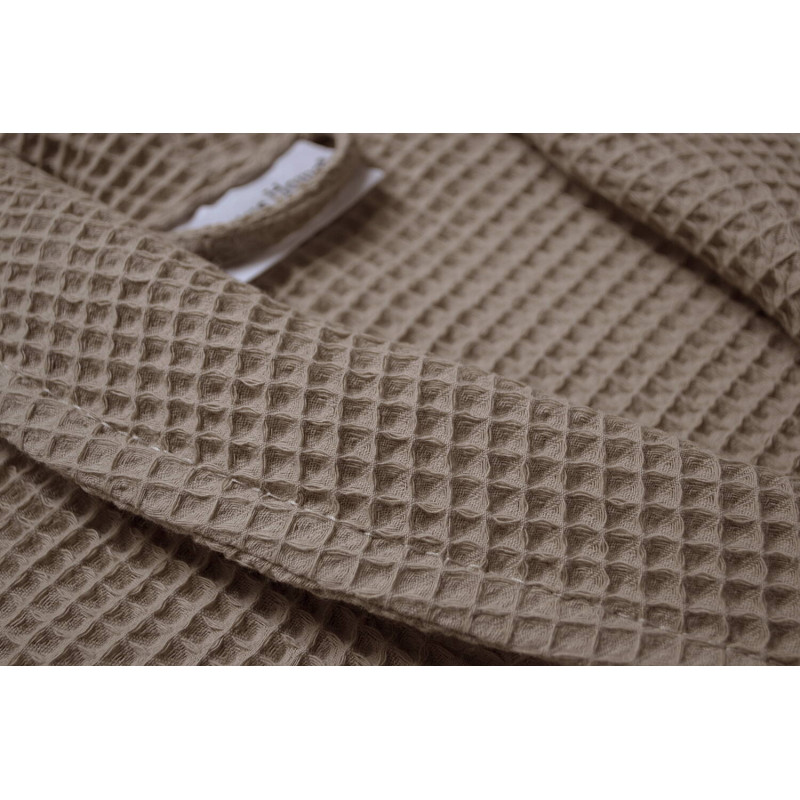 Вафельний халат Lotus Home Waffle кавовий, розмір S