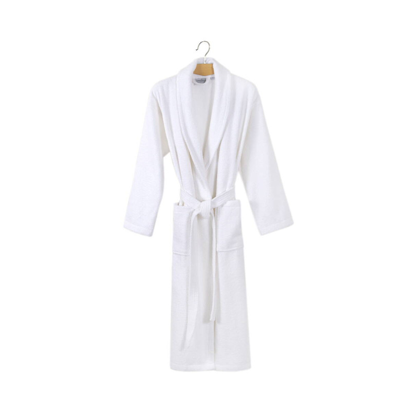 Халат махровий Lotus Home Basic Line білий, розмір XL