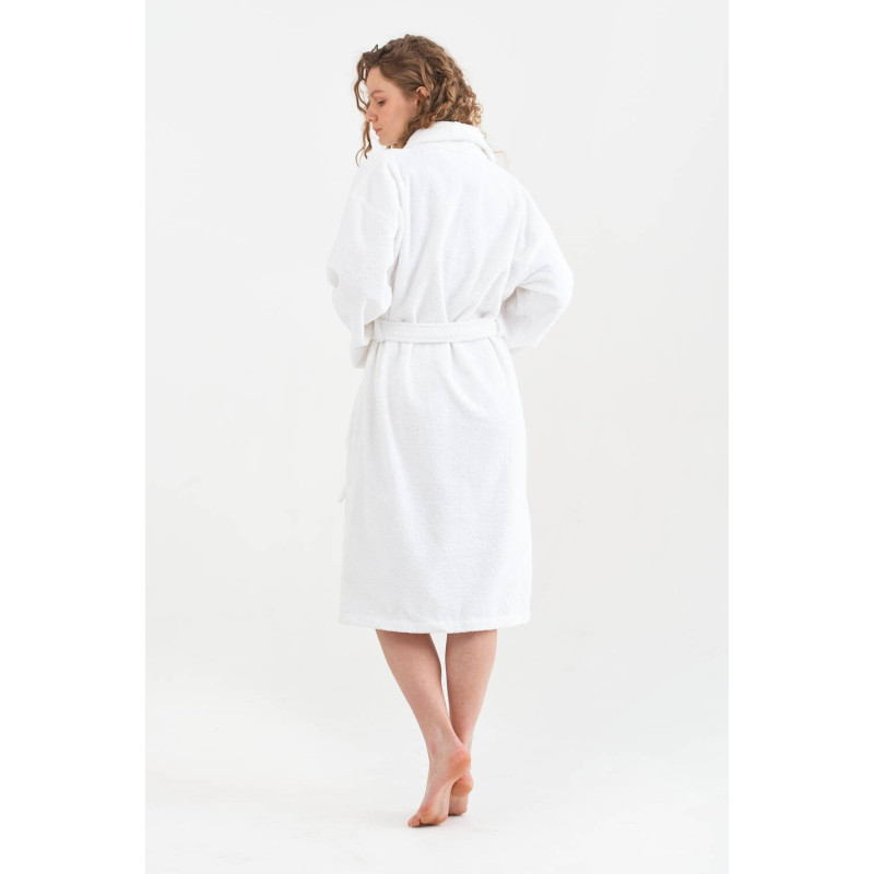 Халат махровий Lotus Home Basic Line білий, розмір XL