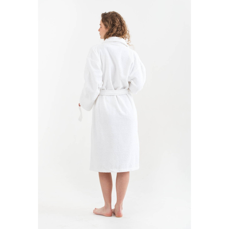 Халат махровий Lotus Home Basic Line білий, розмір XL