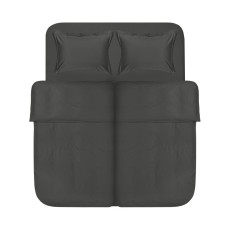 Комплект постільної білизни Lotus Home Dakota Modern сатин антрацит сімейний