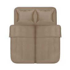 Комплект постільної білизни Lotus Home Dakota Modern сатин сімейний кавовий