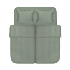 Комплект постільної білизни Lotus Home Dakota Modern сатин оливковий
