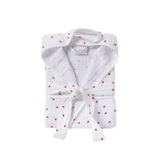 Жіночий халат Lotus Home Molly Heart із муслінової бавовни L/XL
