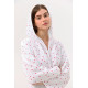 Жіночий халат Lotus Home Molly Heart із муслінової бавовни L/XL
