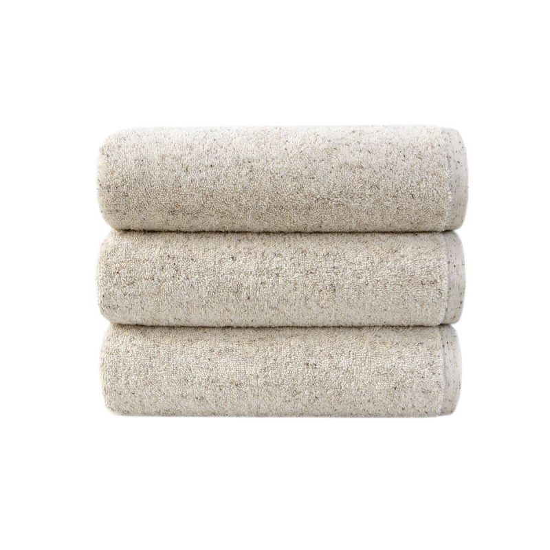 Бежевий рушник для обличчя Lotus Home Organic 50х90 см