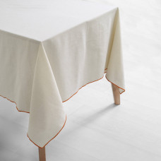 Бавовняна скатертина Lotus Home Toursa з кантом 150х220 см