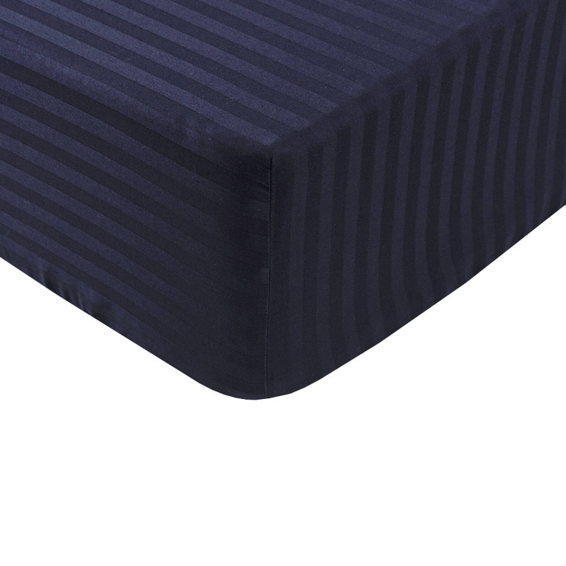 Простирадло на резинці Lotus Home Stripe сатин 160х200