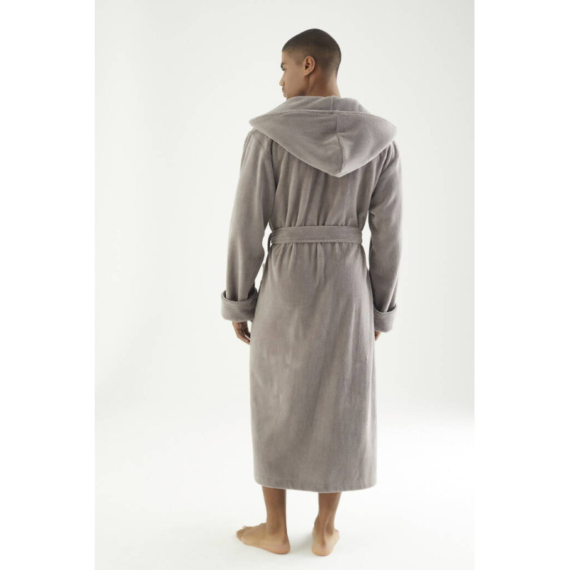 Чоловічий велюровий халат Nusa з капюшоном, 3XL