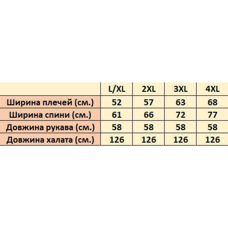 Чоловічий халат Nusa 22655 із бамбука, розмір 2XL
