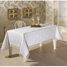 Скатертина прямокутна К.Д.К. 160х220 Beyaz, Туреччина