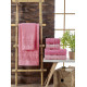 Рушники бамбукові 70х140 (3шт) 530 г/м2 (TM Zeron) Aynali Agac Bamboo Desen, Туреччина