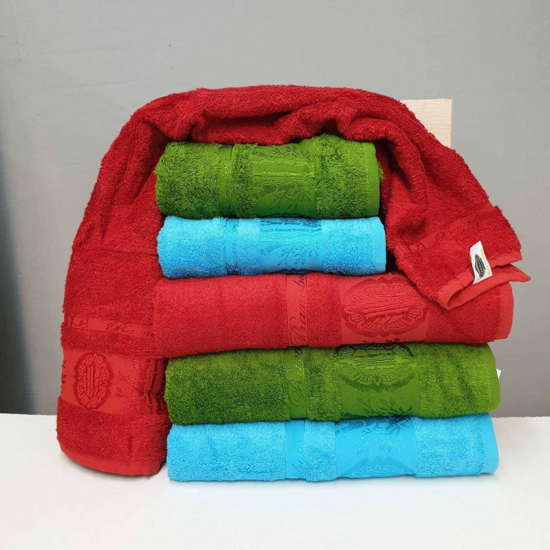 Рушники бамбукові 50х90 (3шт) 530 г/м2 (TM Zeron) Aynali Agac Bamboo Desen, Туреччина