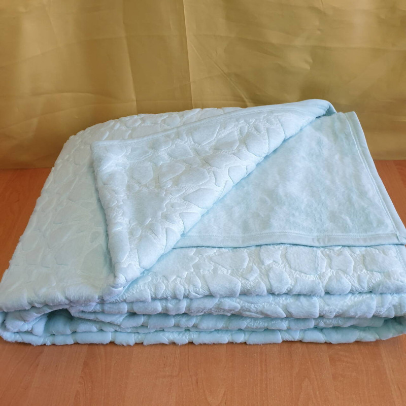 Плед акриловий однотонний 220х240 (TM Sesli) Mint, Туреччина
