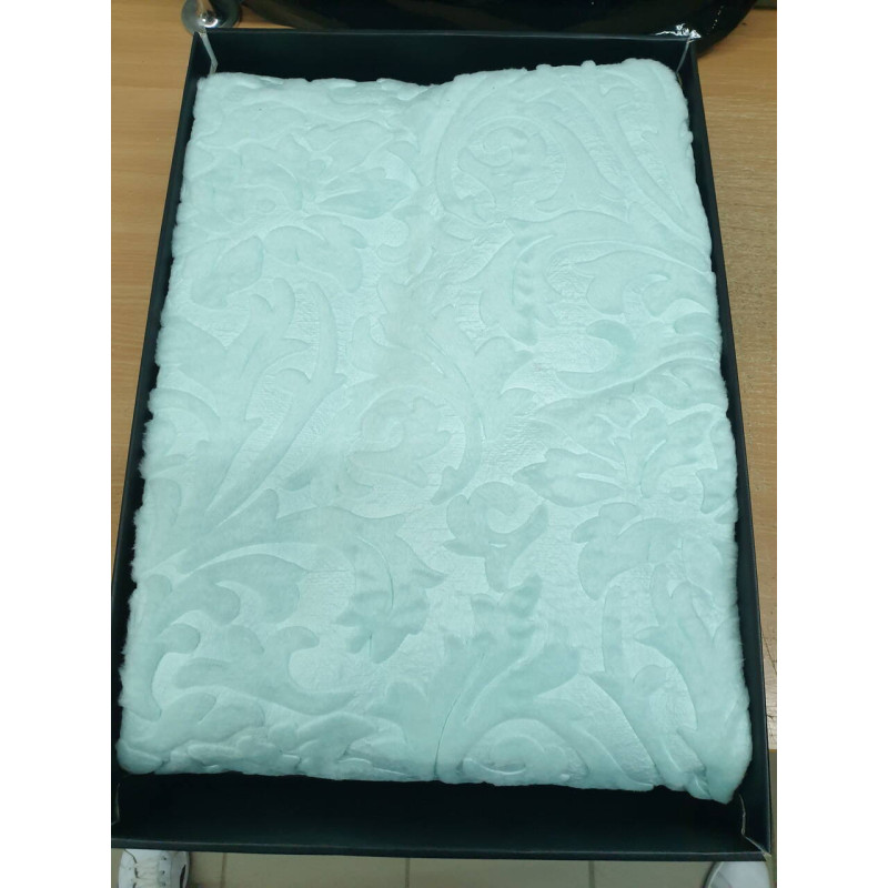 Плед акриловий однотонний 160х220 (TM Sesli) Mint, Туреччина